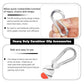 40 PCS 3'' Spring Snap Hook Carabiner, M8 5/16 Inch Galvanized Silver Steel Carabiner Clip, 500LBS Holding Capacity Quick Link Clip Keychain for Hammock Dog Leash & Camping Gym