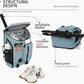 Gym Duffle Tennis Bag Backpack 4-Way Waterproof with Shoes Compartment for travel Sport Hiking laptop (Grayish blue)