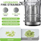 AMZCHEF Cold Press Juicer, Juicer Machines - 3.1" Large Feed Chute for Whole Fruits & Vegetables, Stainless Steel Slow Masticating Juicer Easy to Clean, Large Auger, Double Strainers, Silver