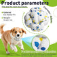 Upgrade Dog Balls Interactive Toys for Aggressive Chewers, Indestructible Tennis Durable Bouncy for Fetch Game, Lightweight Floating, White