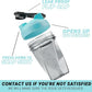 HELIMIX 1.5 Vortex Blender Shaker Bottle Holds Upto 20oz | No Blending Ball or Whisk | USA Made | Portable Pre Workout Whey Protein Drink Shaker Cup | Mixes Cocktails Smoothies Shakes | Top Rack Safe
