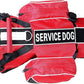 Serijoars Dog Vest Harnesses with Saddlebag Backpack for Camping & Travel - Reflective Hound Hiking Backpack Saddle Bag - Lightweight Vest Harness for Medium & Large Dogs (Red, S)