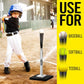 Baseball Batting Tee - Professional Hitting Tee for Baseball/Softball with Weighted Base,Flexible Rubber Top, Premium Aluminum Baseball Tee, Easy Adjust Height 24-46 inches For Kids or Adults