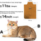 [Cozy Travel] Cat Carrier Pouch, Soft Sided Cat Sling Bag for Small Medium Cats, Carrying Sack, Restraint for Nail Trimming, Grooming,Caramel Small Upgrade