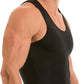 Insta Slim -Made in USA- Compression Tank-Top Shapewear for Men. Tummy Control Slimming Body-Shaper for Belly & Back Support