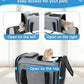 Expandable Travel Pet Bag, Scratch-Resistant Breathable Mesh, Crossbody&Tote Design, Durable&Spacious, Pet Carrier with High-Visibility Windows, Easy-Cleaning Fabric, Removable Soft Pad&Shoulder Strap