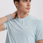 Mens Seamless Workout T-Shirts Lightweight Moisture Wicking Running Hiking Camping Tennis Pickleball Shirts for Men