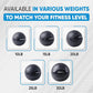 bintiva Non Bounce Slam Ball - Exercise Weighted Deadball for Workout and Fitness Routines - Medicine Dead Weight Ball