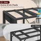 20-37 Gallon Fish Tank Stand, Aquarium Stand with Power Outlet and Storage Cabinet, Heavy Duty Tank Stand Suitable for Turtle Tank, Reptile Terrarium, for Home Office, Black FTHB40E01