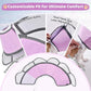 Soft Dog Cone Collar After Surgery Recovery,Adjustable E-Collar with Removable Shield,Lightweight,Breathable Anti-Licking Protective Cone for Large,Medium,Small Pets (Rose Pink, XL (Neck:17''-22''))
