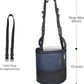 Heavy-Duty Horse Feed Bags - with Adjustable Strap, Comfort Neck & Nose Pads, and Double Waterproof Bottom Mesh (2-Pack) (Blue+Blue)