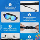 Swim Goggles for Adults, Wide View Anti-Fog & UV Swimming Goggles with Nose Clip & Ear Plugs, No Leak