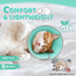 Cat Cone Collar Soft to Stop Licking, Adjustable, Foldable Lightweight Kitten Cones After Surgery Recovery for Cats & Kittens, Cat Cone Alternative (Solid Green, S)