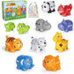 Learning Toys for 2 3 4 Year Old, 20 Pcs Number Matching Game with Digital English, 10 Different Animal Figures, Preschool Activities Montessori Fine Motor Toys for Toddlers Kids