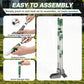 Pooper Scooper, Long Handle Dog Pooper Scooper, Heavy Duty Stainless Steel Rake with Tray & Spade Set for Pet Waste Removal, for Grass, Dirt or Gravel - Green