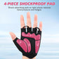 Cycling Gloves with Shock-Absorbing Pad, Extra Grip, Flexible Fit, Light Weight, Breathable for Men and Women Mountain Biking