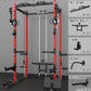Eonfit E2 Power Cage，1500LB Squat Rack with Cable Crossover System.Multi-Function Power Rack for Home Gum.All-in-One Squat Rack with More Training Attachments