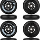 AOWESM Inline Skate Wheels 80mm 76mm 72mm 85a Outdoor Indoor Black Blue Red Roller Hockey Blades Replacement Wheels w/Bearings ABEC-9 and Floating Spacers (8-Pack)