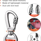 AUBELL Dog Seat Belt for Car,2 Pack Set 3-in-1 Adjustable Reflective Bungee Heavy Duty Dog Car Harness Tether with Clip Hook Latch & Buckle,Swivel Zinc Alloy Carabiner,Black+Orange