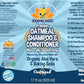 Bodhi Dog Oatmeal Shampoo & Conditioner - Hypoallergenic Formula - Naturally Deodorize Dogs, Cats & Pets - Made w/Organic Ingredients - Moisturizes Dry & Itchy Skin - Made in USA (Oatmeal, 17 Fl Oz)