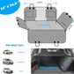 URPOWER Back Seat Extender for Dogs - Hard Bottom Dog Car Seat Cover Holds 400 lbs, Waterproof Dog Hammock Dogs Bed for Cars, SUVs & Small Trucks, Pet Backseat Protector with Mesh Window & Large Space