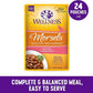 Wellness Healthly Indulgence Morsels Adult Wet Cat Food, Natural, Protein-Rich, Grain Free, 3 Ounce Pouch, 24 Pack, (Tuna)