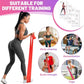 5 Pcs Resistance Bands, Professional Exercise Bands Elastic Stretch Bands for Fitness Yoga Pilates Stretching Strength Training, Workout Bands for Women and Men Home Gym