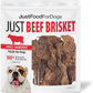 JustFoodForDogs Single-Ingredient Healthy Dog Treats, Beef Brisket, Made in The USA, 5 oz
