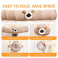 Collapsible Cat Tunnel Straight Tube for Indoor Cats & Kittens Large Foldable Play Cave Toy with Hanging Ball & Peek Hole,Ideal for Rabbits, Ferrets, Puppies & Small Pets