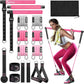 Pilates Bar Kit with Resistance Bands,Pilates Bar with Stackable Bands Workout Equipment for Legs,Hip,Waist and Arm,Exercise Fitness Equipment for Women & Men Home Gym Yoga Pilates