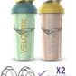 '-2 Pack- 28 oz Protein Shaker Bottles for Protein Mixes - 2x Wire Whisk | Leak Proof Shaker Cups for Protein Shakes | Protein Shaker Bottle Pack | Shakers for Protein Shakes-Soft Combo