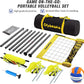 Portable Outdoor Volleyball Net Set System for Backyard Beach with Heavy Duty Poles, Durable Net, PU Volleyball & Pump, Carry Bag