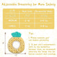 ANWA Adjustable Cat Cone Collar Soft, Cute Cat Donut Collar After Surgery, Kitten Recovery Cones to Stop Licking