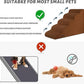 5-Step Dog Stairs and Ramp for High Bed,Non-Slip Sturdy Pet Steps for Small Dogs and Cats,22.2" H,Brown