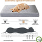 WNPETHOME Orthopedic XXL Dog Beds Large Sized Dog, Waterproof Extra Large Dogs Bed with Removable Washable Cover, Multi-Needle Quilting Dogs Crate Bed