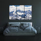 Nature Wall Art Prints - Ocean Forest Mountain Lake Canvas Landscapes - Small to Extra Large Living Room Bedroom Kitchen Bathroom Décor (Snowy Mountains Landscape, 55L" x 83W"- 3 Panels)