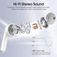Wireless Earbuds, Bluetooth 5.4 Headphones with 3D Bass Stereo, 40H Ultralight in-Ear Buds, Bluetooth Earbuds with 4 ENC Noise Cancelling Mic, USB-C, IP7 Waterproof Earphones for Android iOS, Sillver