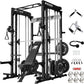 RitFit M1 & M1 Pro Smith Machine with Cable Crossover System, Multi-Function Squat Rack Power Cage for Home Gym, Power Rack and Packages