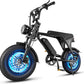 Electric Bike for Adults, Fat Tire EBike, 36V 10.4Ah Removable Battery, 500W Upgrade Motor, 20MPH Commuter Bike, V8 Mini Electric Bicycle for Mountains, Snow, Sand, Road