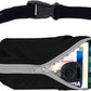 SPIbelt Running Belt for Women Men, Phone Holder for Running, Running Fanny Pack, Holder for Phone, Running Waist Pack, Adjustable Waist, [Fits All Phones]. Black with Anthracite Zipper