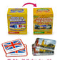 Menique, Juego de Memoria de Banderas del Mundo en español, para niños y adultos. Flags of The World, Memory Matching Game in Spanish, for Kids and Adults, 100 Tiles 50 Pairs.