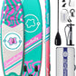 11'Stand Up Paddle Boards Surf Control with Premium SUP Board Accessories Backpack & Removable Fins, 34" Wide Inflatable Paddle Boards of All Skill Levels