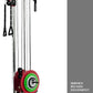 Valor Fitness BD-62 Wall Mounted Cable Machine with Adjustable Dual Pulley System Functional Home Gym Workout Equipment