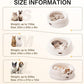 MEWOOFUN Washable Small Dog Bed, Cat Beds for Indoor Cats with Anti-Slip Bottom, Round Pet Bed for Puppy and Kitten (Beige, 24"x24"x9")