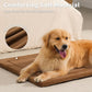 Made4Pets Dog Crate Pad Bed for Extra Large Dogs, Washable & Reversible, Anti-Slip Kennel Mat for Cozy Sleeping, Soft Fluffy Dog Bed for Indoor & Outdoor Use, 48"x30", Brown