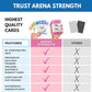Arena Strength Workout Cards - Instructional Fitness Deck for Booty Band Workouts, Beginner Fitness Guide for Resistance Band Training Exercises at Home. Includes Workout Routines.
