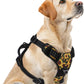 PUPTECK No Pull Dog Harness for Large, Adjustable Reflective Dog Harness with Handle Easy Control, Comfortable Soft Padded Pet Vest Harness for Large Dogs, Sunflower L