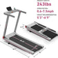 DeerRun Treadmills for Home with Incline and Handles, 3.5 HP Foldable Treadmill 350 LBS Weight Capacity for Small Spaces, Folding Running Machine with Smart APP