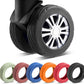 8 Pcs Upgrade Luggage Wheel Covers, Carry On Luggage Suitcases,Wear-Resistant, Anti-Noise, Silicone Wheel Protective Covers for 2-2.4" Spinner Wheel,Essential Travel Accessories (Black)