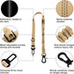 Plutus Pet Dog Seat Belt for Car, Adjustable Dog Car Harness with Carabiner Clip, Reflective Safety Dog Seatbelt Leash with Elastic Bungee, Beige